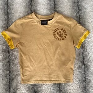 Puma Fenty crop tee with Yellow Stripes